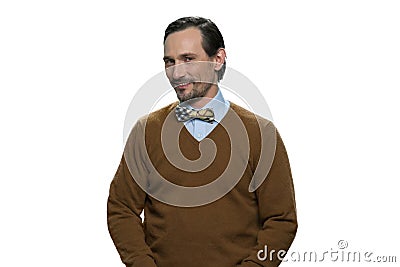 Portrait of confident european man. Stock Photo