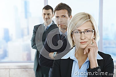 Portrait of confident professionals Stock Photo