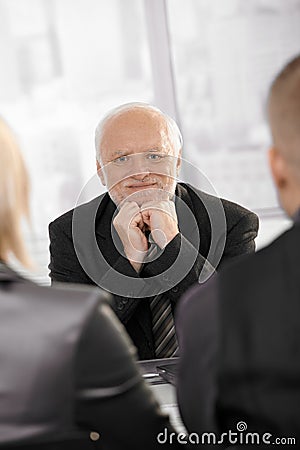 Portrait of confident senior businessman Stock Photo