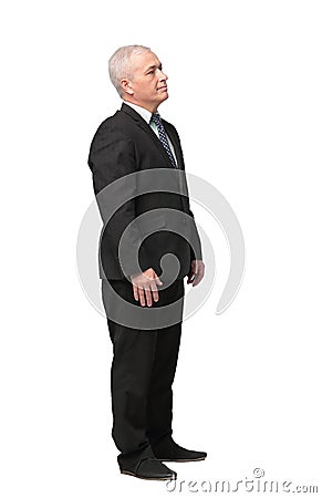 Portrait of confident and smiling businessman looking at the cam Stock Photo