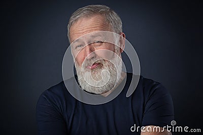 Portrait of contemptuous figure Stock Photo