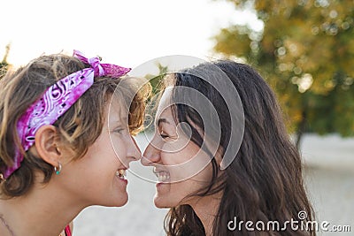 Portrait of a cute lesbian couple Stock Photo