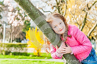 Portrait of a cute little girl Stock Photo