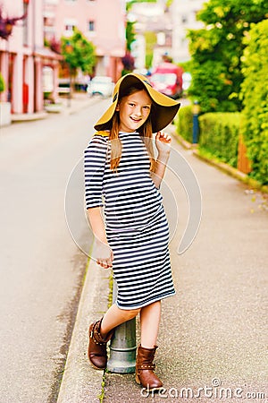 Portrait of a cute little girl Stock Photo