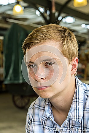 Portrait of a dapper teen boy Stock Photo