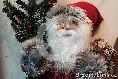 Decorative santa claus for christmas event Stock Photo