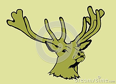 Portrait of deer Stock Photo