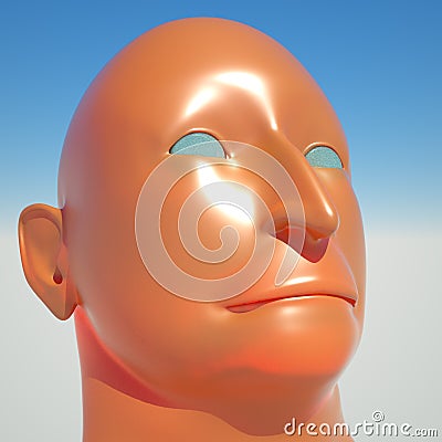 Portrait of dictator 3d rendering Stock Photo