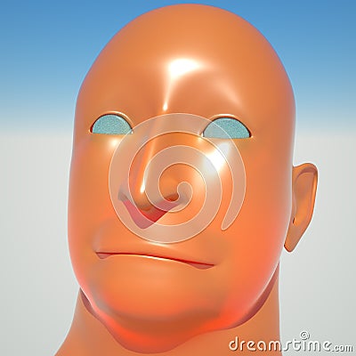 Portrait of dictator 3d rendering Stock Photo