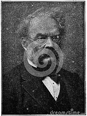 Portrait of Ernst Werner von Siemens Editorial Stock Photo