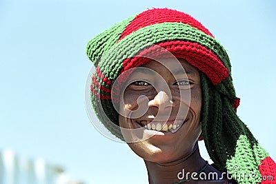 Portrait of Ethiopian boy with radiant face Editorial Stock Photo