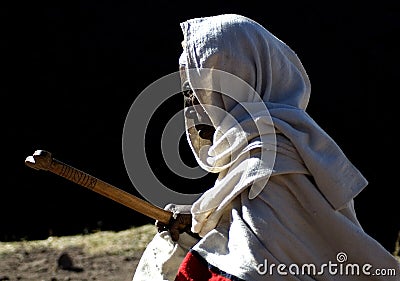 portrait of Ethiopian man Editorial Stock Photo