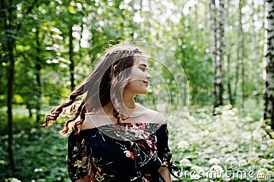 Portrait of a fabulous young girl Stock Photo