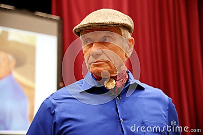 Portrait of the famous american horse instructor legend Monty Roberts aka the real whisperer Editorial Stock Photo