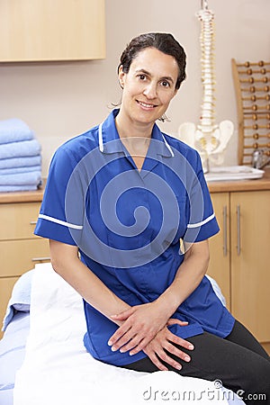 Portrait of female osteopath Stock Photo