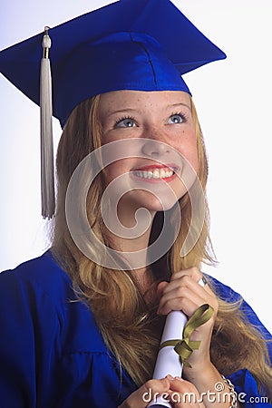 Portrait of a female university graduate Stock Photo