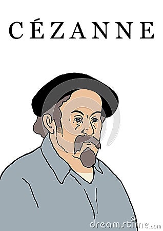 Cezanne Portrait Portrait Stock Photo