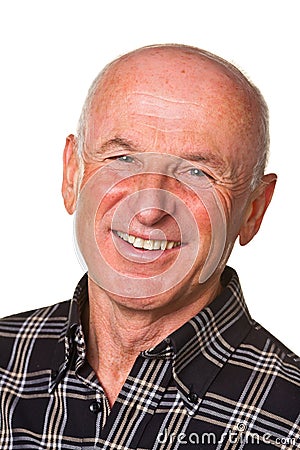 Portrait of a friendly older man Stock Photo