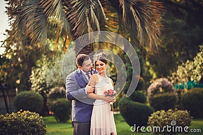 Portrait of a girl and couples Stock Photo