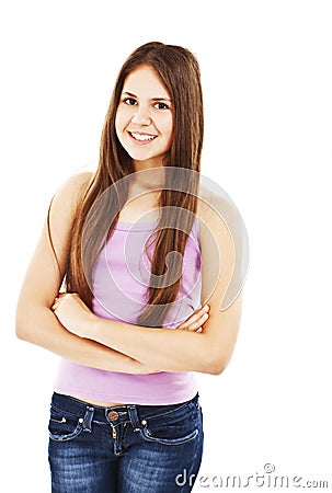 Portrait of a girl teenager Stock Photo