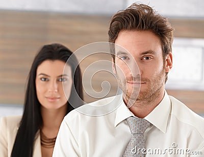 Portrait of goodlooking businessman Stock Photo