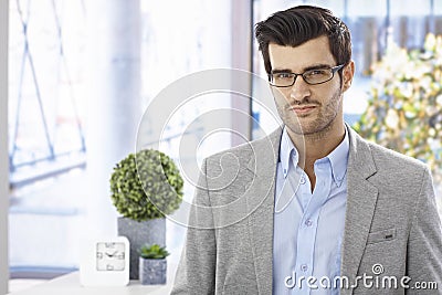 Portrait of goodlooking businessman Stock Photo