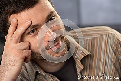 Portrait of goodlooking man Stock Photo