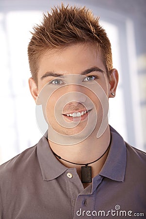 Portrait of goodlooking young guy Stock Photo