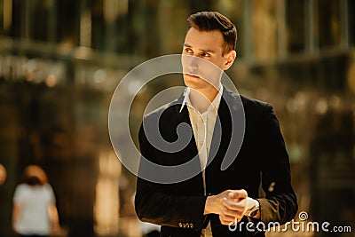 Ambitious young man Stock Photo