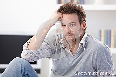 Portrait of goodlooking young man Stock Photo