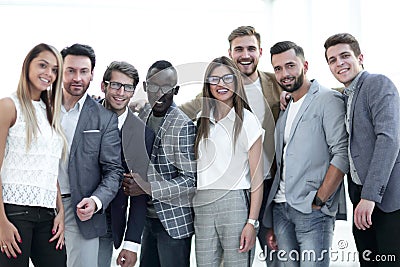 Portrait of a group of leading specialists of a successful company Stock Photo