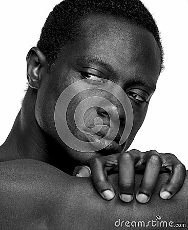 Handsome African American Man Stock Photo