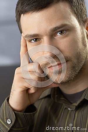 Portrait of handsome man Stock Photo