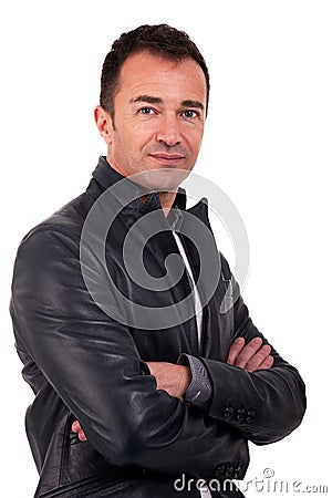 Portrait of a handsome middle-age man Stock Photo