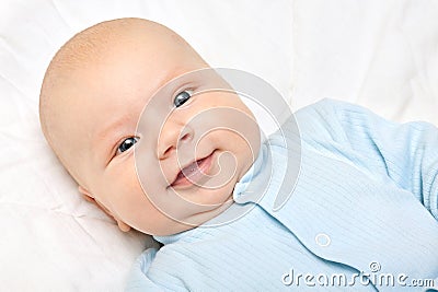 Portrait happiness beautiful little baby Stock Photo