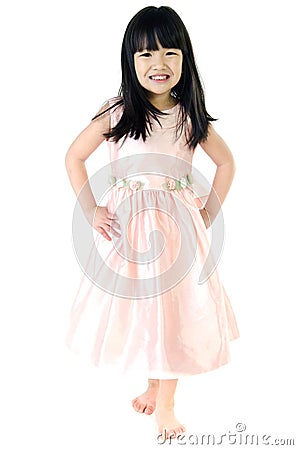 Portrait of Happy asian cute gril Stock Photo