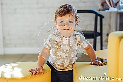 A portrait of happy cute little boy Stock Photo