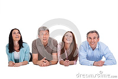 Portrait Of Happy People Stock Photo