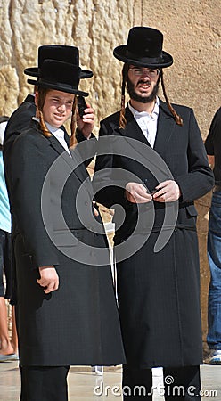 Portrait of Hasidism man is Jewish religious sect Editorial Stock Photo