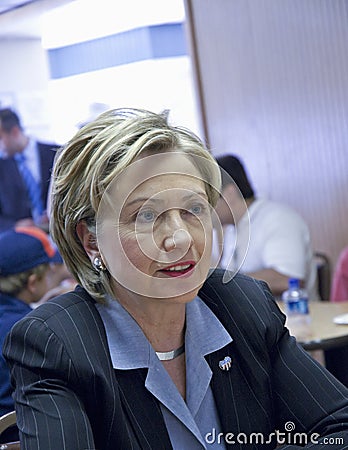 Portrait of Hillary Clinton Editorial Stock Photo