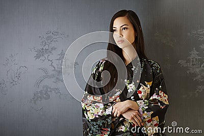 Portrait of Japanese woman Stock Photo