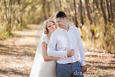 https://thumbs.dreamstime.com/x/portrait-just-married-wedding-couple-happy-bride-groom-standing-beach-kissing-smiling-laughing-having-fun-autumn-pa-50849174.jpg