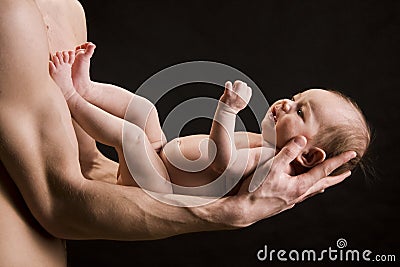 Portrait of little baby Stock Photo