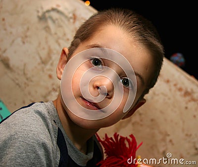 Portrait of the little boy Stock Photo