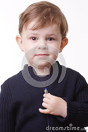 Portrait of little kid Stock Photo
