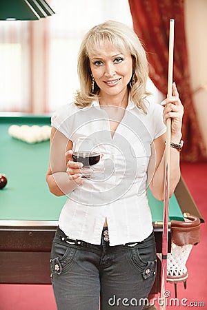 Portrait of mature woman Stock Photo