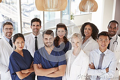 Portrait Of Medical Team In Hospital Stock Photo