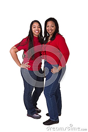 Portrait of a mother and her grown daughter Stock Photo