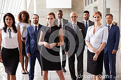 Portrait Of Multi-Cultural Business Team In Office Stock Photo