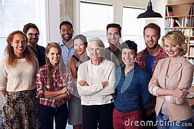 Portrait Of Multi-Cultural Business Team In Office Stock Photo